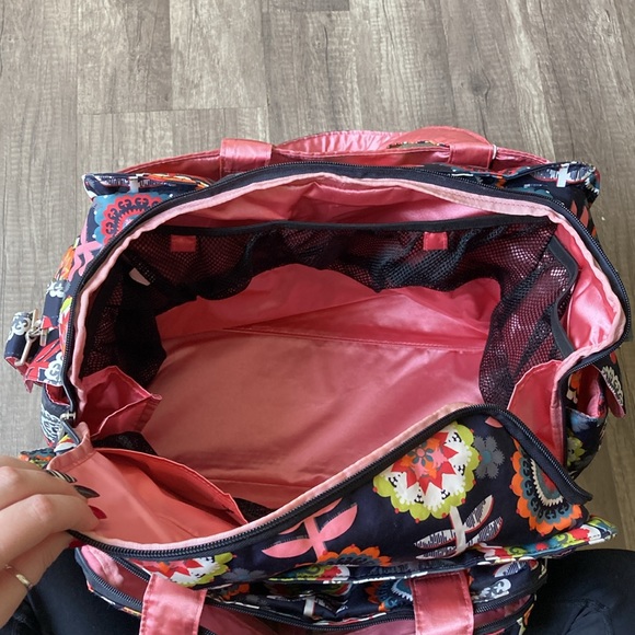 Ju-Ju-Be Dancing Dahlias Large Overnight Diaper Bag - Picture 8 of 16